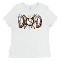 White dad baseball Ladies Tee - RacoonDesign