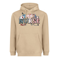 Mushroom American Nurse 4th of july Heavyweight Hoodie - HowdyJamesFarm