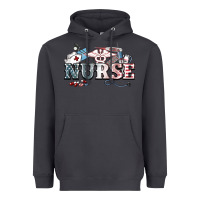 Smoke American Nurse 4th of july Heavyweight Hoodie - HowdyJamesFarm