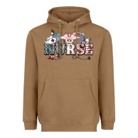 Toasted Coconut American Nurse 4th of july Heavyweight Hoodie - HowdyJamesFarm