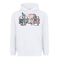 White American Nurse 4th of july Heavyweight Hoodie - HowdyJamesFarm
