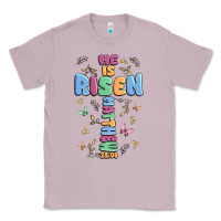 Lilac he is risen cross Classic Tee - MaliasSmallBusiness