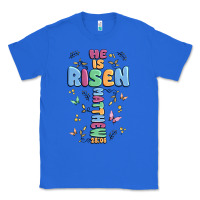 True Royal he is risen cross Classic Tee - MaliasSmallBusiness