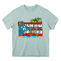 Arona puerto rico and flowers with frog Heavy Core Tee - AdoDesignShop
