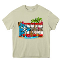 Mossy puerto rico and flowers with frog Heavy Core Tee - AdoDesignShop