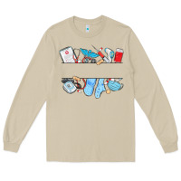 Mushroom custom name nurse Long Sleeve Tee - MaliasSmallBusiness