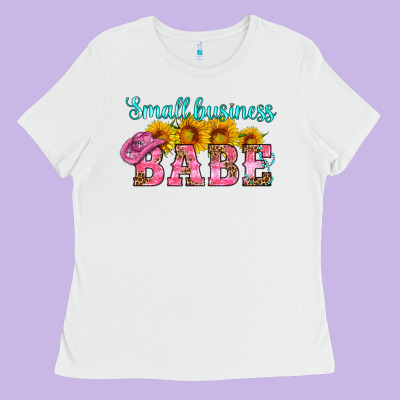 Small Business Babe Ladies Tee Designed By Hra Design Shop