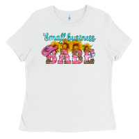 White small business babe Ladies Tee - HRA Design Shop
