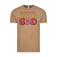 Vintage Coffee i’m just out here trusting god Vintage Tee - MaliasSmallBusiness