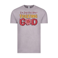 Vintage Zinc i’m just out here trusting god Vintage Tee - MaliasSmallBusiness