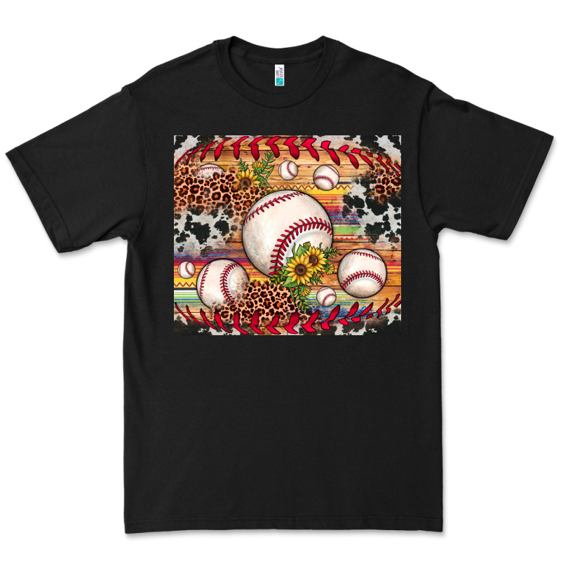 Baseball Leopard Cowhide Sunflower Premium Tee by JahusDesignShop | Teevron