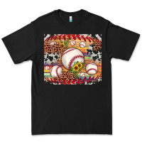 Black baseball leopard cowhide sunflower Premium Tee - JahusDesignShop