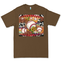 Cacao baseball leopard cowhide sunflower Premium Tee - JahusDesignShop