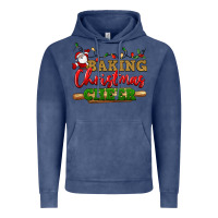 Vintage Denim Baking Christmas cheer Vintage Hoodie - NancyCooperArtShop