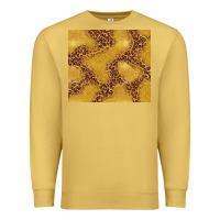 Antique Gold gold glitter with leopard pattern Premium Sweatshirt - TumblerDesignByShophia