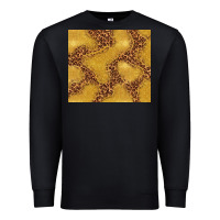 Black gold glitter with leopard pattern Premium Sweatshirt - TumblerDesignByShophia