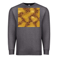 Charcoal Heather gold glitter with leopard pattern Premium Sweatshirt - TumblerDesignByShophia