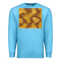 Ocean Blue gold glitter with leopard pattern Premium Sweatshirt - TumblerDesignByShophia