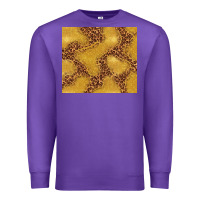 Purple gold glitter with leopard pattern Premium Sweatshirt - TumblerDesignByShophia