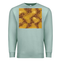 Seafoam gold glitter with leopard pattern Premium Sweatshirt - TumblerDesignByShophia