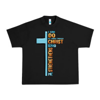 Black i can do all things through christ who strengthens Urban Heavy Tee - MaliasSmallBusiness