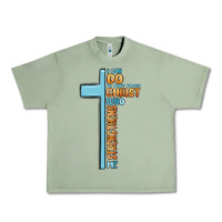 Oil Green i can do all things through christ who strengthens Urban Heavy Tee - MaliasSmallBusiness
