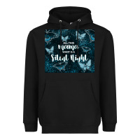 Black all this mama want is a silent night Heavyweight Hoodie - TumblerDesignByShophia