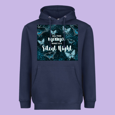 All This Mama Want Is A Silent Night Heavyweight Hoodie Designed By Tumblerdesignbyshophia