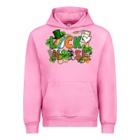 Fuchsia Pink lucky nurse St. Patrick's Day Urban Hoodie - FaDigitalArtStudio