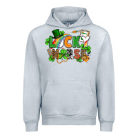 Heather Grey lucky nurse St. Patrick's Day Urban Hoodie - FaDigitalArtStudio