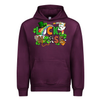 Mauve Wine lucky nurse St. Patrick's Day Urban Hoodie - FaDigitalArtStudio