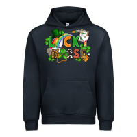 Navy lucky nurse St. Patrick's Day Urban Hoodie - FaDigitalArtStudio