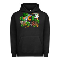 Pigment Black lucky nurse St. Patrick's Day Urban Hoodie - FaDigitalArtStudio