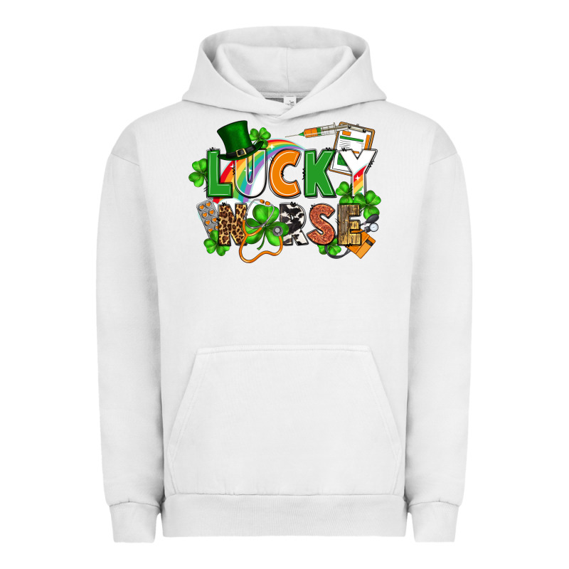 Lucky Nurse St. Patrick's Day Urban Hoodie by FaDigitalArtStudio | Teevron
