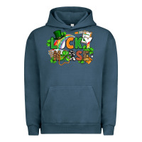 Pigment Midnight Navy lucky nurse St. Patrick's Day Urban Hoodie - FaDigitalArtStudio