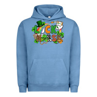 Pigment Pebble Blue lucky nurse St. Patrick's Day Urban Hoodie - FaDigitalArtStudio