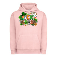 Pigment Salmon lucky nurse St. Patrick's Day Urban Hoodie - FaDigitalArtStudio
