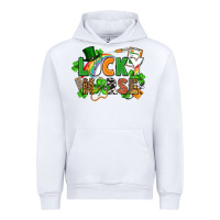 White lucky nurse St. Patrick's Day Urban Hoodie - FaDigitalArtStudio
