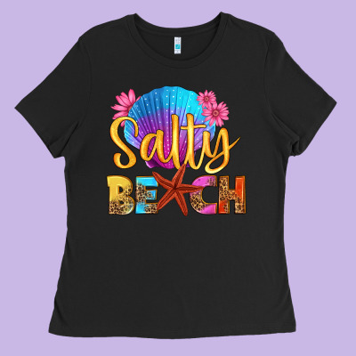 Salty Beach Ladies Tee Designed By Hra Design Shop