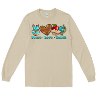 Mushroom peace love teach Long Sleeve Tee - NancyCooperArtShop