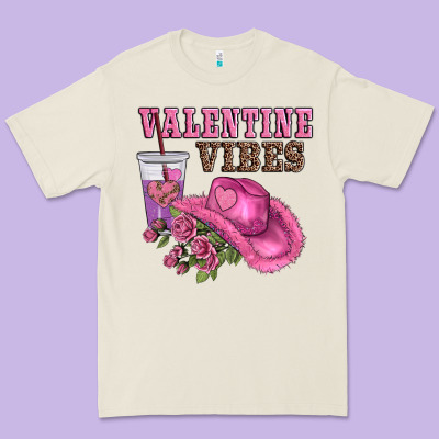 Valentines Day Valentine Vıbes Premium Tee Designed By Adodesignshop