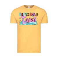 Vintage Mustard birthday girl Vintage Tee - MaliasSmallBusiness