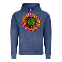 Vintage Denim halloween sunflower Vintage Hoodie - Jasminsmagicworld