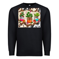 Black cowhide succulent Premium Sweatshirt - TumblerDesignByShophia