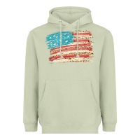 Matcha American flag with leopard Heavyweight Hoodie - HowdyJamesFarm