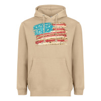 Mushroom American flag with leopard Heavyweight Hoodie - HowdyJamesFarm