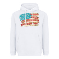 White American flag with leopard Heavyweight Hoodie - HowdyJamesFarm
