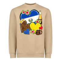 Mushroom el salvador hearts Heavyweight Sweatshirt - NancyCooperArtShop