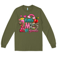 Army Green little miss first grade Long Sleeve Tee - NancyCooperArtShop