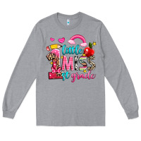 Heather Grey little miss first grade Long Sleeve Tee - NancyCooperArtShop